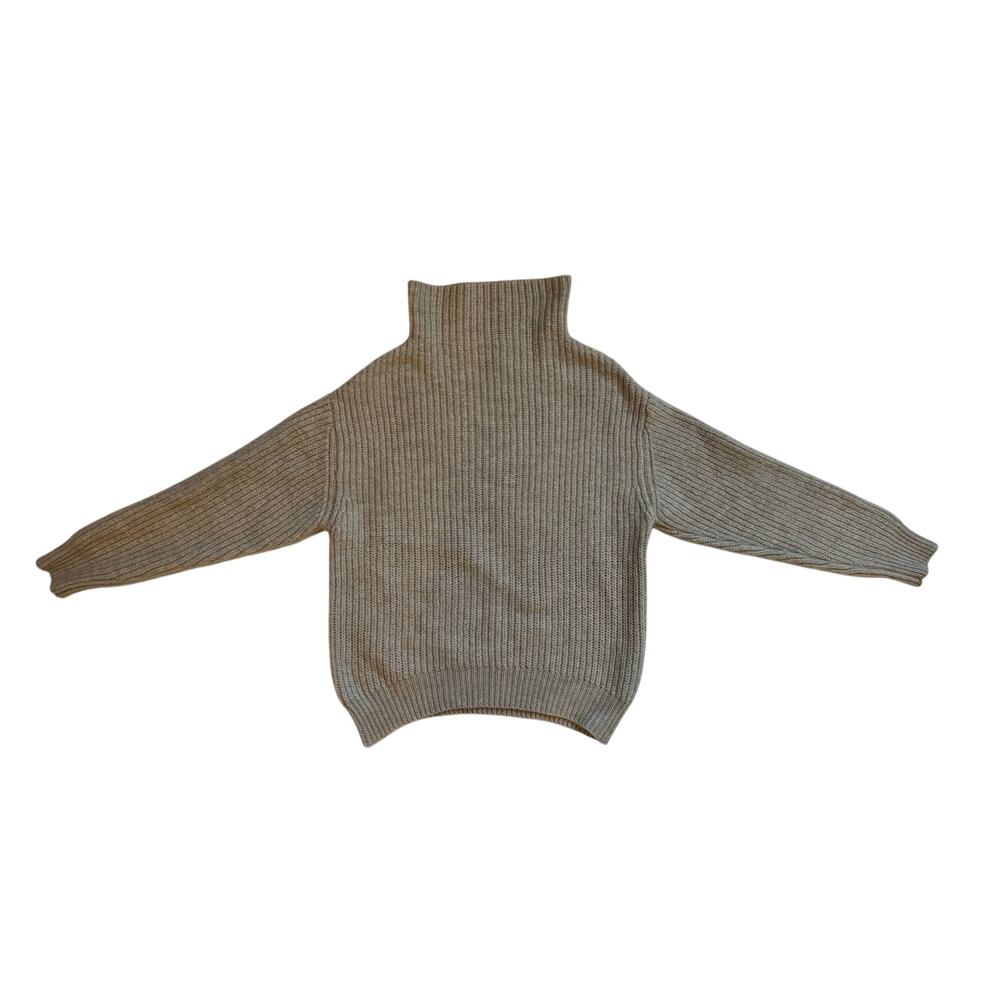 Wilfred Aritzia Montpellier 100% Merino Wool Chunky Turtleneck Sweater Oatmeal S - Picture 3 of 16
